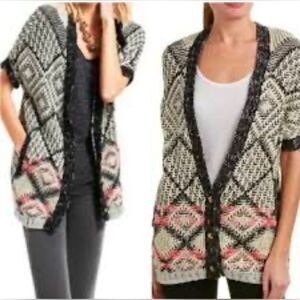 CABI Carol Anderson Provence Boho Duster Cardigan Sweater Size S